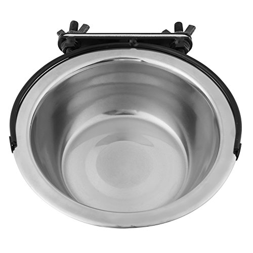 Hundenäpfe, Edelstahl Hängen Pet Bowl Food Water Feeder für mittlere kleine Hunde Welpen Katze [L] Näpfe von HEEPDD