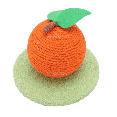 Katzenkratzball Orange Katzenkratzbaum, Multifunktionales Sisal-Katzenkratzbrett Zum Krallenschärfen mit Sisalbällen für Spielvergnügen von HEEPDD