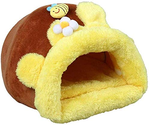 Schlafsack Für Kaninchen, Meerschweinchen-Igel Für Käfig Kleintier-Hamsterbett Für Eichhörnchenratte-S: 23 × 24 × 17 cm von HEHE