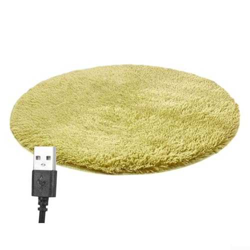 HEIBTENY USB-Plüsch-Heizdecke Für Haustiere, Heizdecke, Wärmedecke, Wintermatte Für Katzen Und Hunde, 40 cm Energieeffizient 28℃ Überhitzungsschutz(Green) von HEIBTENY