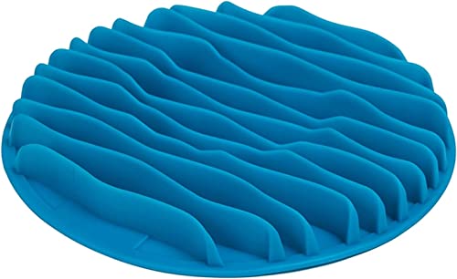 HEIMP Fressnäpfe Pet Dog Cat Food Slow Feeder Jungle Design Puppy Bowl Stop Bowl Fressen Füttern Bloat Supplies Schüssel (Color : Blu, Size : Small) von HEIMP