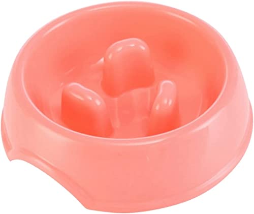 HEIMP Fressnäpfe Pet Dog Feeding Food Bowls Puppy Slow Down Essen Feeder Dish Bowl Pet Dogs Supplies Schüssel (Color : Red, Size Shows) von HEIMP