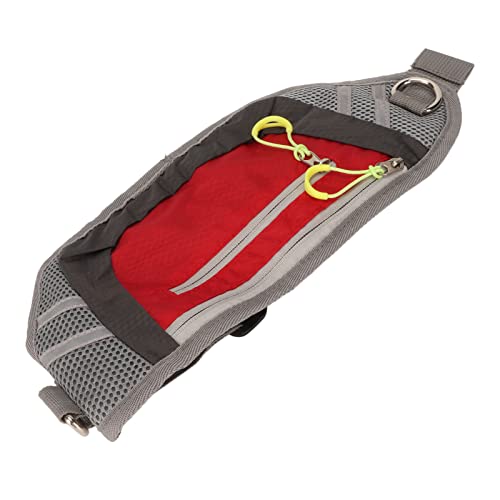 HEITIGN Hunde-Leckerli-Trainingstasche, Nylon-Multifunktions-Reflektorstreifen, Haustier-Leckerli-Taschenhalter mit Reißverschluss Spaziergänge Im Freien, Blau (Rot) von HEITIGN