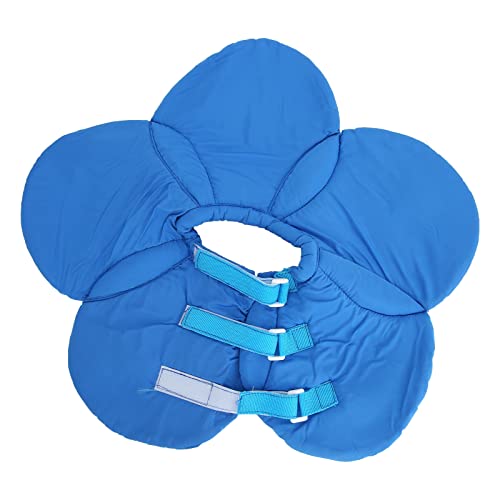 HEITIGN Katzenkegelhalsband, Katzenhalsband, Haustier-Elizabeth-Halsband, Kuhblumen, Atmungsaktiv, Faltbar, Wasserdicht, Katzenkegelhalsband Hunde und Katzen (Blaue Blume) von HEITIGN