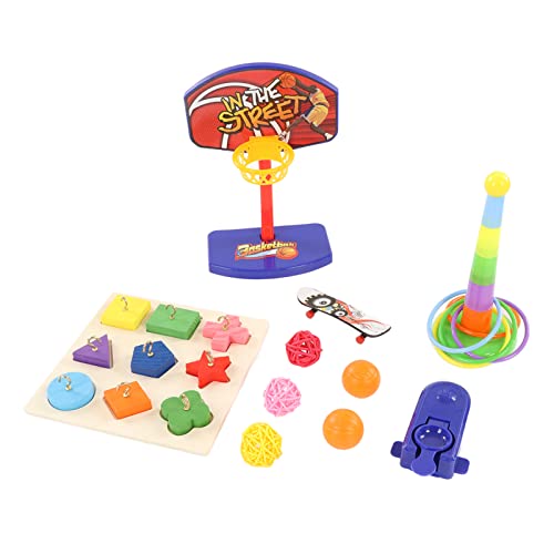 Vogelspielzeug, stapelbar, Spielzeug für Vögel, Skateboard, Spielzeug für Vögel, Puzzle, Spielzeug für Vögel, Spielzeug für Vögel, Spielzeug-Set von HEITIGN