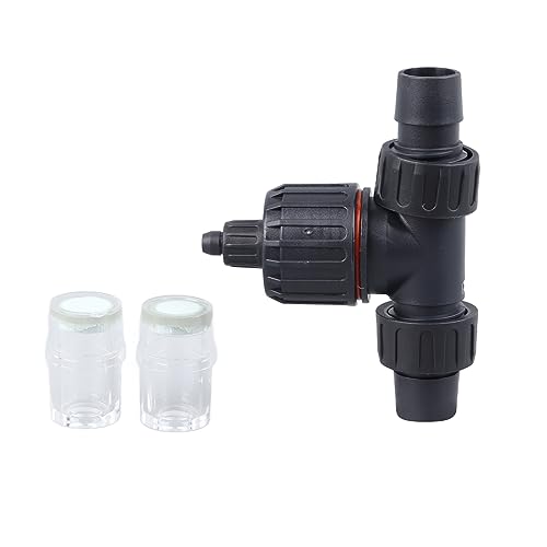 HELEVIA Aquarium-CO2-Zerstäuber-Diffusor, 3-Wege-Aquarium-Kohlendioxid-Zerstäuber-Reaktor 16 Mm 22 Mm Wasserrohr von HELEVIA