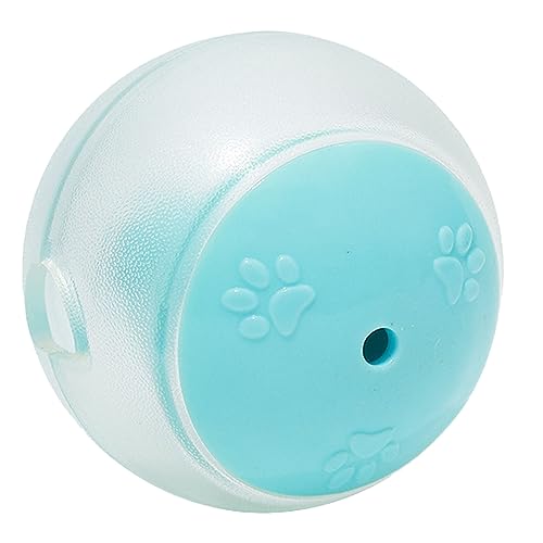 HELEVIA Hundespielzeugball, Endloser Spaß, Langlebig, TPR-Futterausgabe, Interaktiver Hunde-Beißball für die Familie Im Innenbereich (Blau) von HELEVIA