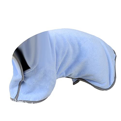 Hundehandtuch-Bademantel, Starke Wasseraufnahme, Schnell Trocknender Katzenmantel, Multifunktionale Haustier-Robe-Decke, Hunde, Katzen und Andere Haustiere (M) von HELEVIA