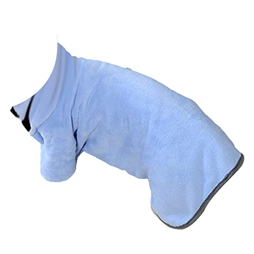 Hundehandtuch-Bademantel, Starke Wasseraufnahme, Schnell Trocknender Katzenmantel, Multifunktionale Haustier-Robe-Decke, Hunde, Katzen und Andere Haustiere (S) von HELEVIA