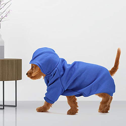 Niedlicher Polyester-Haustier-Winter-Warmer Hoodie-Sweatshirt-Kleidungs-Mantel Hunde-Welpen-Katzen (M) von HELEVIA