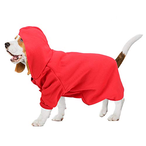 Niedlicher Polyester-Haustier-Winter-Warmer Hoodie-Sweatshirt-Kleidungs-Mantel Hunde-Welpen-Katzen (XL) von HELEVIA