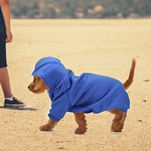 Niedlicher Polyester-Haustier-Winter-Warmer Hoodie-Sweatshirt-Kleidungs-Mantel Hunde-Welpen-Katzen (XXL) von HELEVIA