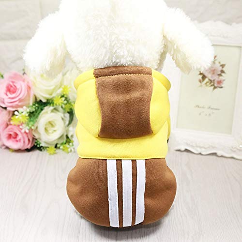 HELLOYOUNG Hundekleidung Winter Soft Hoodie Chihuahua Kleidung Warme Haustier Hundekleidung Winter Hundekleidung für kleine XS Chihuahua Yorkie Mantel (03) von HELLOYOUNG