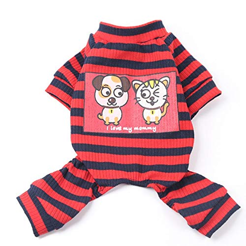 HELLOYOUNG Sweet Pet Dog Jumpsuit Pajama for Small Dogs Shih Tzu Yorkshire Terrier Pajamas Overalls Puppy Cat Clothes Clothing Pyjama (03) von HELLOYOUNG