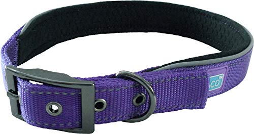 HEMMO Dog & Co Reflektierendes Hundehalsband, Größe L, Violett von HEMMO