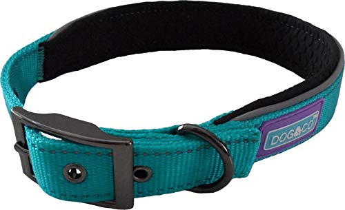 HEMMO Dog & Co Reflektierendes Hundehalsband, Größe S, Aqua von HEMMO