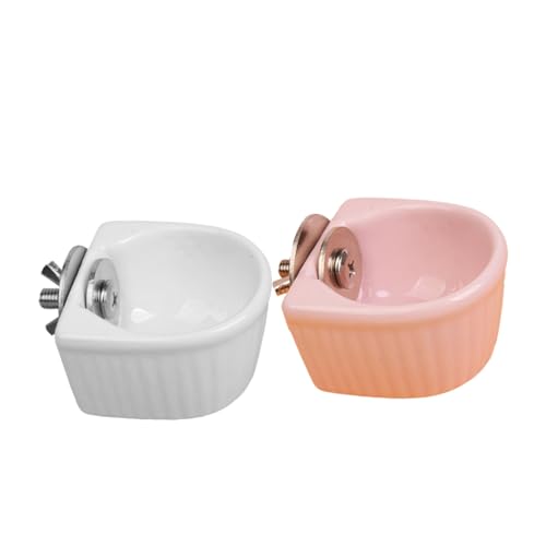 2Stücke Keramik Futternäpfe für Haustiere Hängender Futterspender für und rutschfest für Futter und Wasser 2Stücke Keramik Futternäpfe für Haustiere Hängender Futterspender für und rutschfest für Futter und Wasser von HEMOTON
