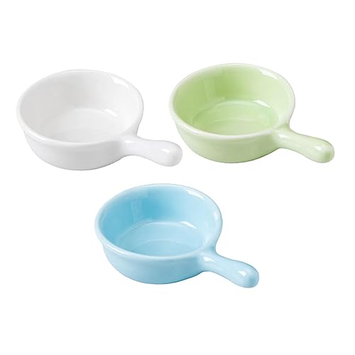 3Stücke Hamster Futter Schalen mit Kreative Futternäpfe für Meerschweinchen und Kleintiere aus Langlebigem Keramikmaterial zu Reinigen und rutschfest 3Stücke Hamster Futter Schalen mit Kreative Futternäpfe für Meerschweinchen und Kleintiere aus Langlebigem Keramikmaterial zu Reinigen und rutschfest von HEMOTON