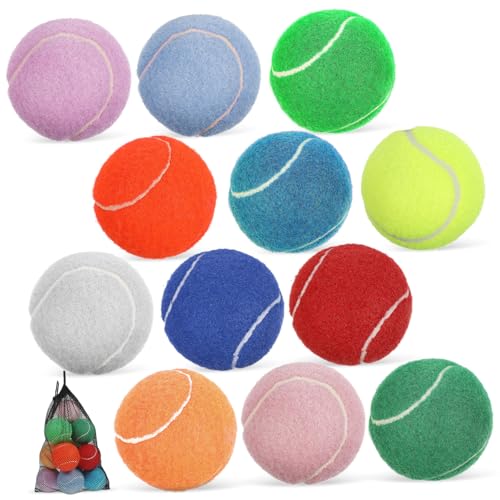 HEMOTON 12 Stück Tennisbälle für Hunde Trainingsspielzeug für Welpen und Kleine Hunde Strapazierfähig mit Tragetasche für Fetch und Interaktion HEMOTON 12 Stück Tennisbälle für Hunde Trainingsspielzeug für Welpen und Kleine Hunde Strapazierfähig mit Tragetasche für Fetch und Interaktion von HEMOTON
