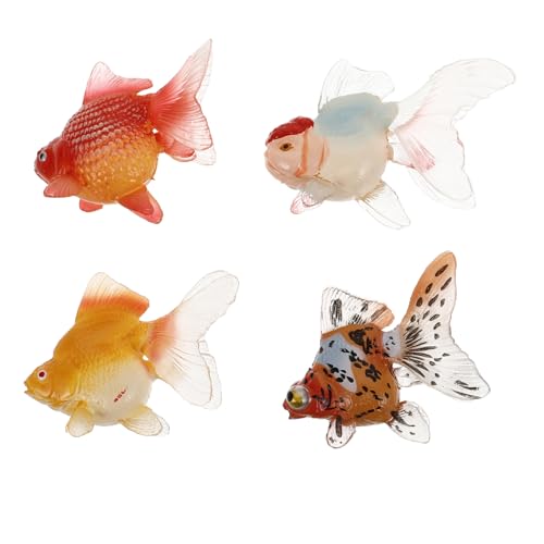 HEMOTON 4 Stücke Aquarium Fisch Statue Mini Koi Fisch Künstliche Figuren Gefälschte Fisch Dekoration Ornament Für Aquarium von HEMOTON