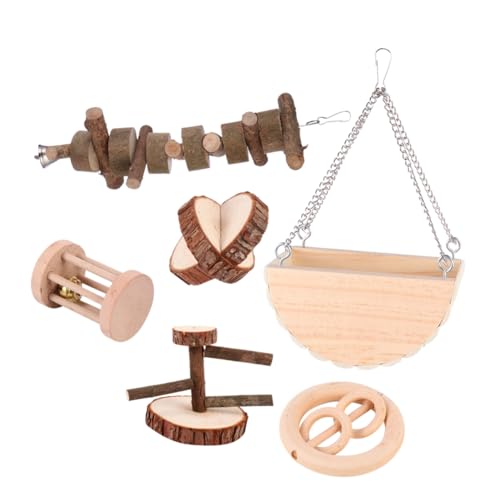 HEMOTON 6 Stück Haustierspielzeug aus Holz Kauspielzeug für Hamster zahnen Hunde Welpe klein für Haustiere Holzspiele Holzspielzeug hölzern HEMOTON 6 Stück Haustierspielzeug aus Holz Kauspielzeug für Hamster zahnen Hunde Welpe klein für Haustiere Holzspiele Holzspielzeug hölzern von HEMOTON