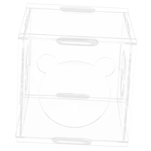 HEMOTON Hamster Schlafhaus Transparente Mini Hütte für Kleintiere Langlebig Sicher Rückzugsort für Hamster Ratten Kleine Nagetiere für Spiel Entspannung HEMOTON Hamster Schlafhaus Transparente Mini Hütte für Kleintiere Langlebig Sicher Rückzugsort für Hamster Ratten Kleine Nagetiere für Spiel Entspannung von HEMOTON