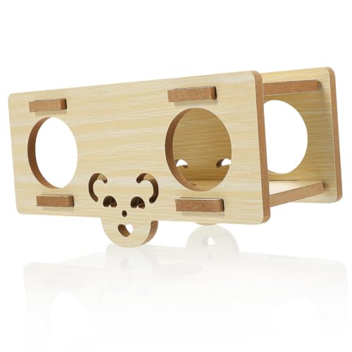 HEMOTON Hamster Tunnel aus Holz Versteck Tunnel für Kleine Haustiere und Umweltfreundliches Hamster Nest Mit Mehreren Löchern für Spaß Einfach zu Reinigen Lagern HEMOTON Hamster Tunnel aus Holz Versteck Tunnel für Kleine Haustiere und Umweltfreundliches Hamster Nest Mit Mehreren Löchern für Spaß Einfach zu Reinigen Lagern von HEMOTON