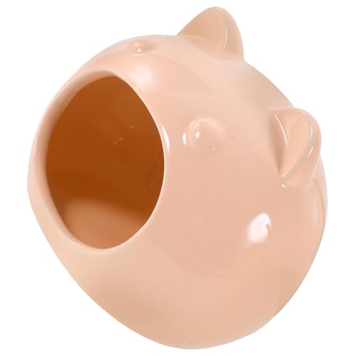 HEMOTON Hamster Versteck aus Keramik Niedliches Gemütliches Haus für Kleine Haustiere als Schlafplatz oder Spielbereich Leicht und Tragbar Einfach zu Reinigen Kühlendes Design HEMOTON Hamster Versteck aus Keramik Niedliches Gemütliches Haus für Kleine Haustiere als Schlafplatz oder Spielbereich Leicht und Tragbar Einfach zu Reinigen Kühlendes Design von HEMOTON