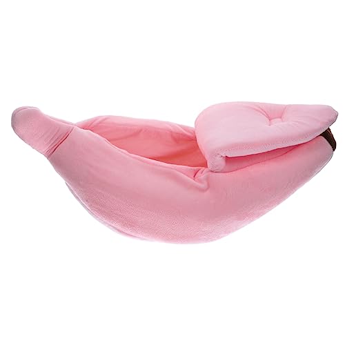 HEMOTON Haustierbett Hamsterkäfige Bettwäsche Nest Kaninchen Banane Drinnen Gemütlich Meerschweinchen Bett Versteck Hamsterbetten Höhlenbett Für Haustiere Pp Baumwolle Rosa HEMOTON Haustierbett Hamsterkäfige Bettwäsche Nest Kaninchen Banane Drinnen Gemütlich Meerschweinchen Bett Versteck Hamsterbetten Höhlenbett Für Haustiere Pp Baumwolle Rosa von HEMOTON
