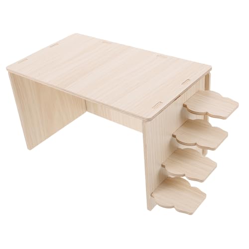 HEMOTON Holz Hamsterhaus mit Leiter Solides Versteck für Kleintiere Dekorativ und Funktional für Hamster und Meerschweinchen HEMOTON Holz Hamsterhaus mit Leiter Solides Versteck für Kleintiere Dekorativ und Funktional für Hamster und Meerschweinchen von HEMOTON