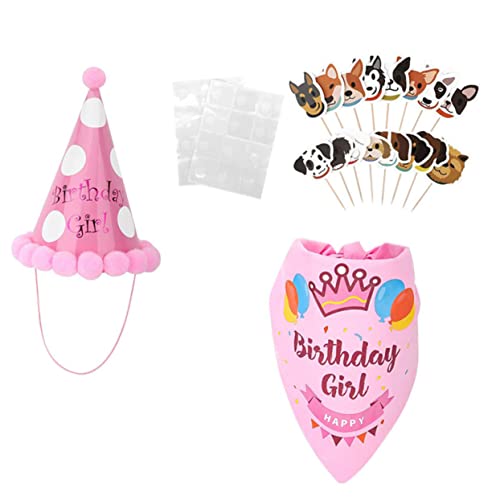 HEMOTON Hundebandana und Geburtstagsmütze Set Niedliche Party Kopfbedeckung und Halsband Verstellbar Komfortabel für Hundegeburtstage und Festliche Anlässe Macht Haustiere Attraktiv und HEMOTON Hundebandana und Geburtstagsmütze Set Niedliche Party Kopfbedeckung und Halsband Verstellbar Komfortabel für Hundegeburtstage und Festliche Anlässe Macht Haustiere Attraktiv und von HEMOTON