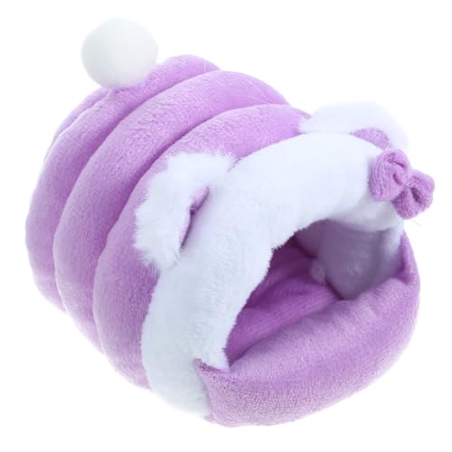 HEMOTON Kleintierbett Warmes Nest für Hamster Chinchillas Dicke Baumwolle Multifunktionales Schlafhaus mit Süßem Design Platzsparend Sicher für Kleine Haustiere mit Schleife HEMOTON Kleintierbett Warmes Nest für Hamster Chinchillas Dicke Baumwolle Multifunktionales Schlafhaus mit Süßem Design Platzsparend Sicher für Kleine Haustiere mit Schleife von HEMOTON
