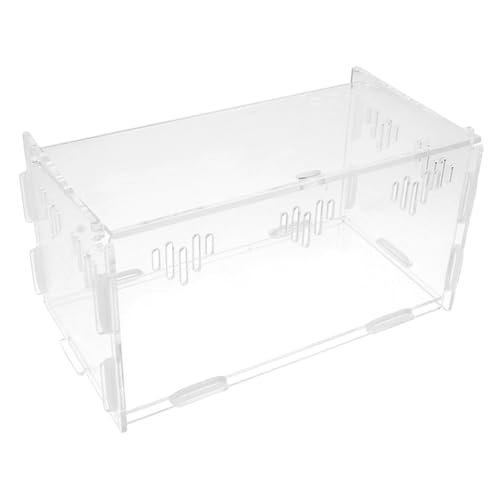 HEMOTON Transparente Reptilien Zuchtbox für Spinnen Schildkröten und Kleine Tiere Aquarien Terrarium mit Belüftung Leicht und Einfach zu Montieren für Haustiere und Terrarienhaltung HEMOTON Transparente Reptilien Zuchtbox für Spinnen Schildkröten und Kleine Tiere Aquarien Terrarium mit Belüftung Leicht und Einfach zu Montieren für Haustiere und Terrarienhaltung von HEMOTON