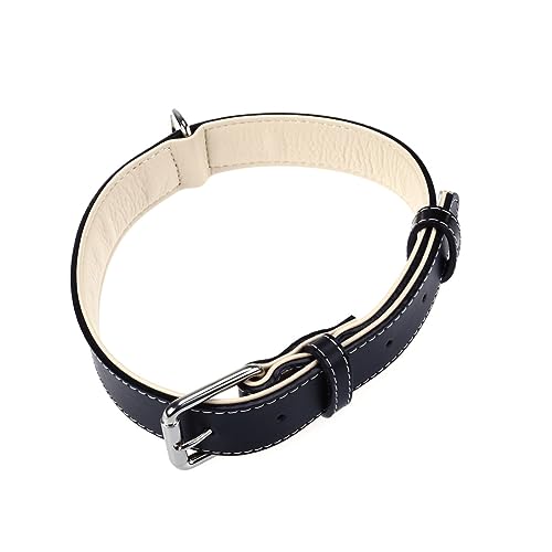 HEMOTON Verstellbares Haustierhalsband aus PU für Mittelgroße bis Große Hunde XXL Schwarz Hochwertiges Bequemes Material für Stilvolle Hunde HEMOTON Verstellbares Haustierhalsband aus PU für Mittelgroße bis Große Hunde XXL Schwarz Hochwertiges Bequemes Material für Stilvolle Hunde von HEMOTON