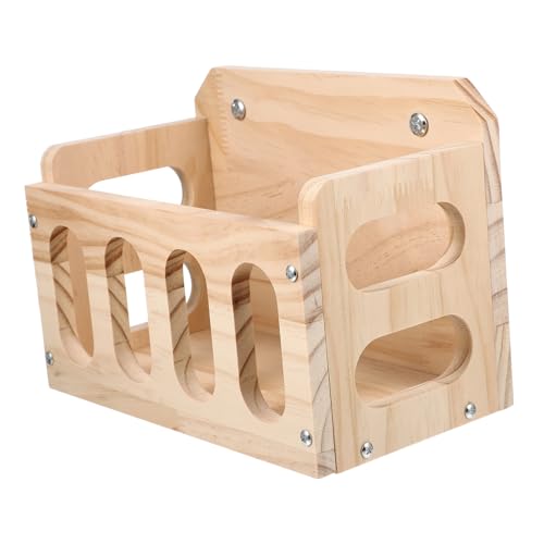 Heu Futterspender aus Holz für Meerschweinchen und Chinchillas mit Sicherem Fixierdesign und Glatter Oberfläche eine Gesunde Fütterung Heu Futterspender aus Holz für Meerschweinchen und Chinchillas mit Sicherem Fixierdesign und Glatter Oberfläche eine Gesunde Fütterung von HEMOTON