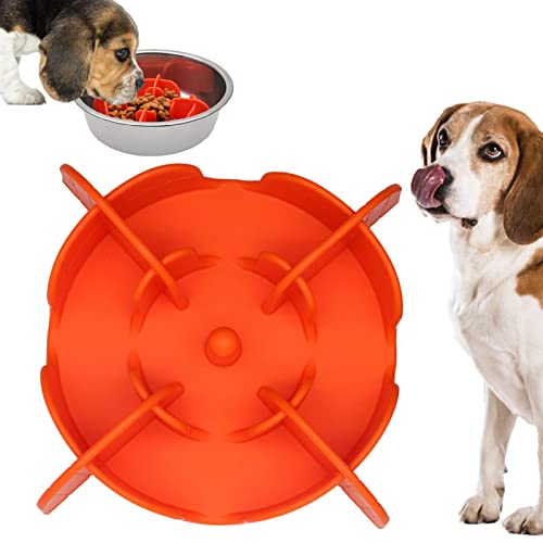 Dog Slow Feeder Bowl,Silikon-Hund Langzeit-Feeder-Schüssel Große Rasse - Essschalen mit langsameren Futter für Haustiere, Hundeschalen, verhindern Ersticken Gesund Design Hundefutter Schalen Hepvet von HEPVET