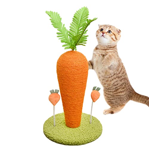 Katze Scratch Post | Natur Sisal Katze Scratcher,Katze Tree Tower Scrapstole interaktives Spielzeug für Kätzchen und erwachsene Katzen Hepvet von HEPVET