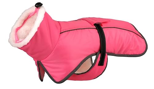 HEPYLAIFU hundemantel Winter Wintermäntel kleine Hunde warme wasserdichte Haustierjacke Chihuahua Bulldogge Teddy Corgi Dackel (Color : Pink, Size : 2XL) von HEPYLAIFU