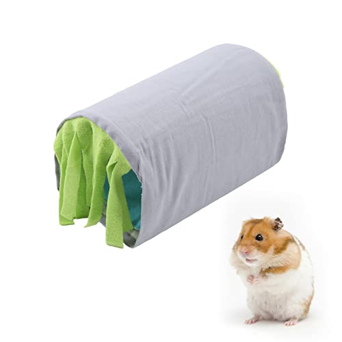 Hamster-Tunnel, Hamster-Quasten-Tunnel, abnehmbares Versteck-Röhrenhaus für Meerschweinchen-Kaninchen-Kleintiere(Grün) von HERCHR