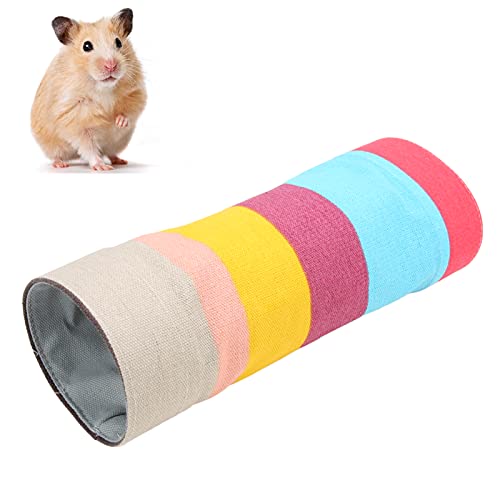 Hamstertunnel, Bunte Verstecktunnel und Röhren Interaktives Haustierspielzeug für kleine Haustiere Meerschweinchen(11cm*30cm) von HERCHR
