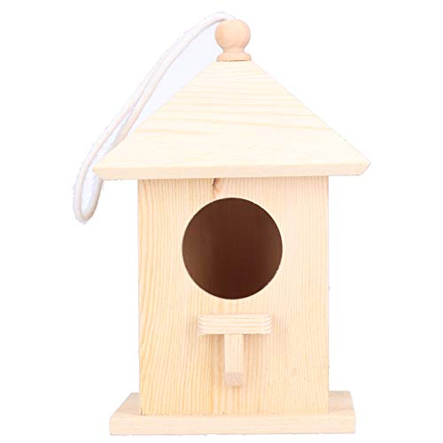 Vogelhaus zum Aufhängen, Meisenkasten Nistkästen für Vögel - Nistkasten - Vogelhaus Bausatz für Kinder zum Malen von Vogelnistkästen zum Aufhängen im Freien von HERCHR