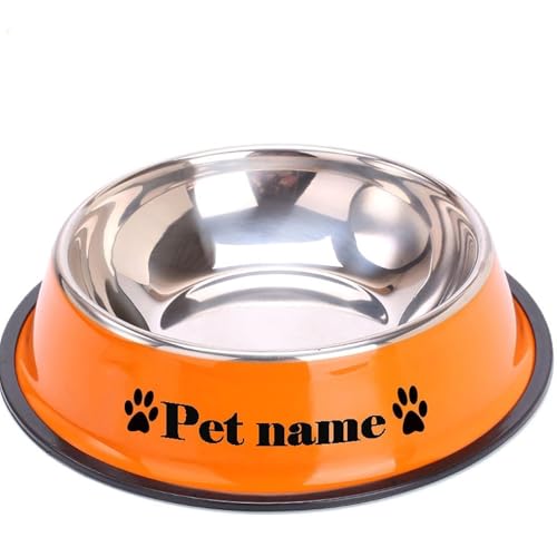 Personalisierter Hundenapf Mit Dem Namen Ihres Haustiers, Individuelle Hundefutternäpfe, Personalisierter Hundefutternapf, Hundenapf Aus Edelstahl, Wassernapf For Haustiere, Personalisierte Geschenke( von HERSTL