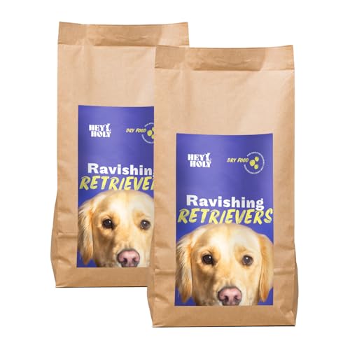 HEY HOLY Premium Trockenfutter für Retriever 100% getreidefrei | 14kg Hundefutter für ausgewachsene Retriever mit Lamm | Hochverträglich aus natürlichen Zutaten von HEY HOLY