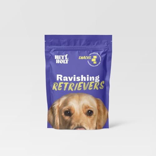 HEY HOLY – Ravishing Retrievers Snacks – High-Meat Premium Leckerli für Hunde mit 80% Lamm (150g) – Getreidefrei, nur EIN tierisches Protein, besonders gut verträglich, extra viel Fleisch von HEY HOLY