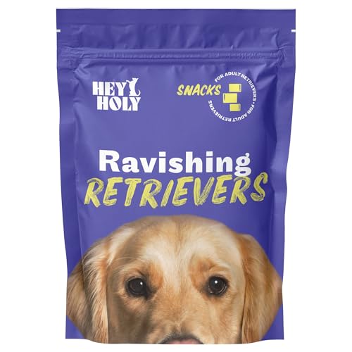 HEY HOLY Premium Hundeleckerlis für Retriever 100% getreidefrei | Hunde Snacks | 6 x 200 g Leckerli für ausgewachsene Retriever mit Lamm | Hochverträglich aus natürlichen Zutaten von HEY HOLY