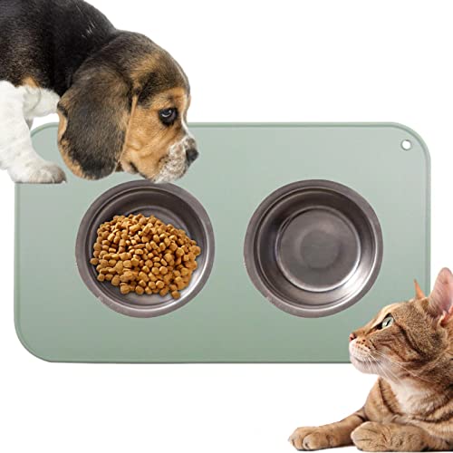 HEYCE Haustier-Silikon-Tischset - Silikon-Haustiermatte zum Essen und Trinken | Futtermatte mit auslaufsicherem Design für Katzen, Hunde und andere Tiere von HEYCE