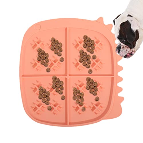 HEYCE Hundeleckmatte,Welpe Erdnussbutter Leckpad - Silikon-Leckpad mit Saugnäpfen für Langeweile bei Hunden – perfekt für Lebensmittel, Leckereien, Joghurt oder Erdnussbutter von HEYCE