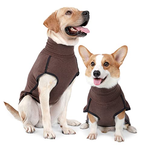 Heywean Dog Sweatshirt Stretch Fleece Weste Warmer Hundepullover Pullover für kleine und mittlere Hunde Haustier Winterkleidung für den Innen- und Außenbereich von HEYWEAN