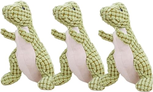 HEdir Bissfester robuster Dino, großes Hundespielzeug, langlebiges interaktives Robustdino-Hundespielzeug, unzerstörbarer robuster Dino (Color : Green) von HEdir