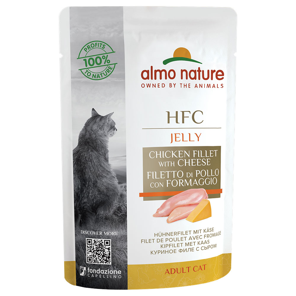 Almo Nature HFC Jelly Pouch 6 x 55 g - Hühnerfilet mit Käse von Almo Nature HFC